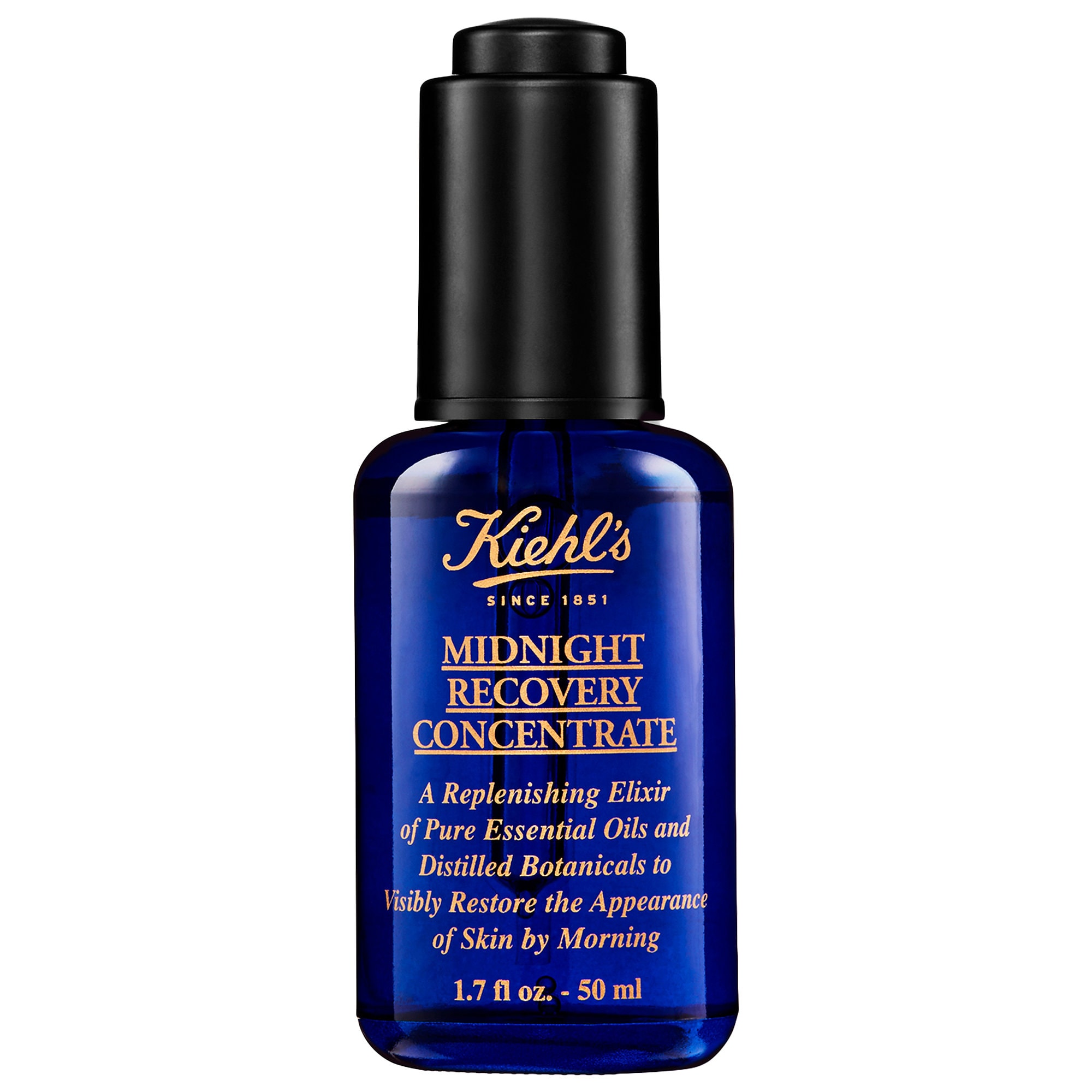 Kiehl's Since 1851 Midnight Recovery Concentrate Moisturizing Face Oil Serum oz/ mL