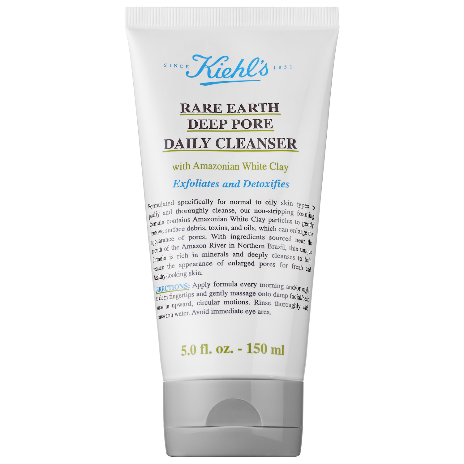Мягкий отшелушивающий гель для умывания Kiehl's Since 1851 Rare Earth Deep Pore — фото 1
