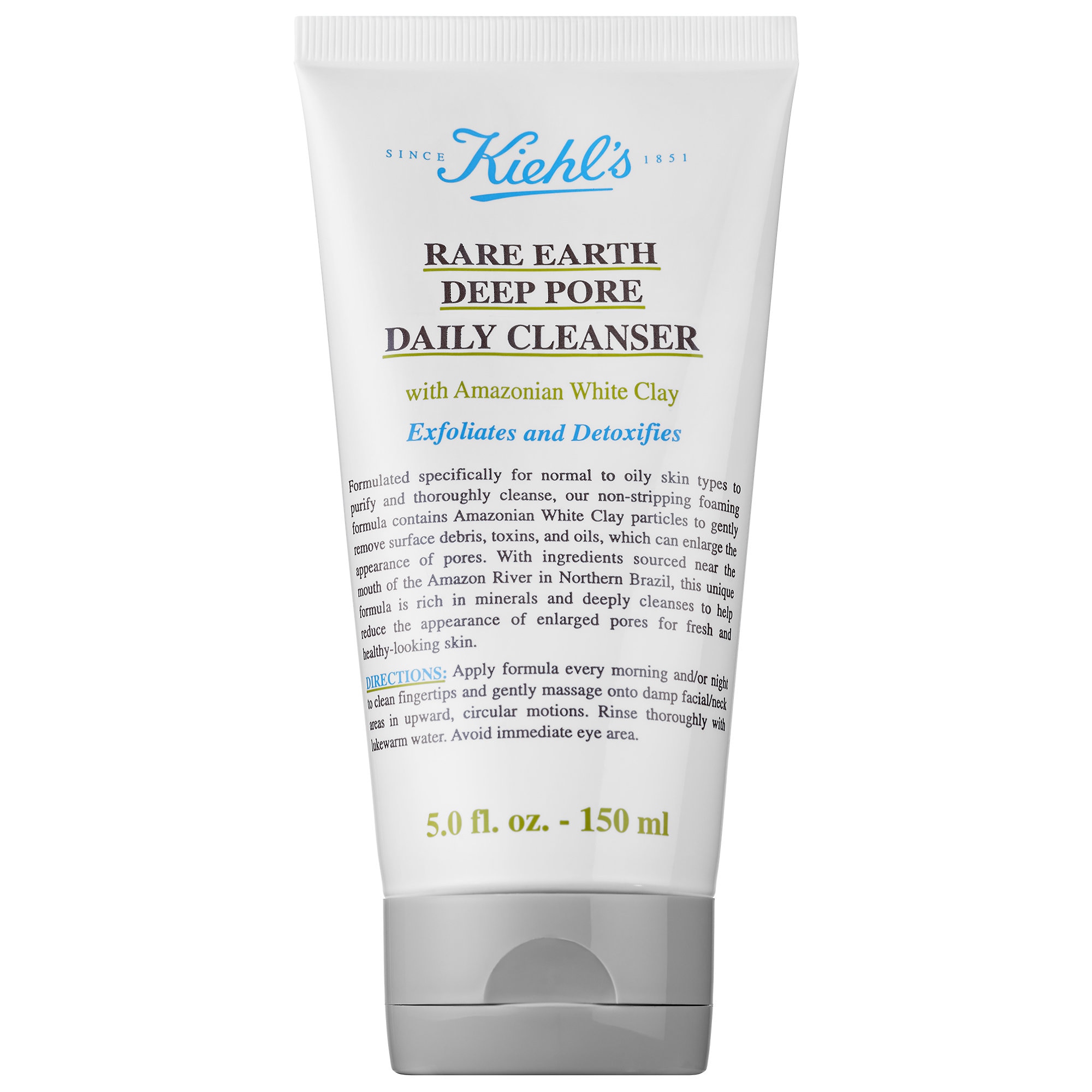 Kiehl's Since 1851 Rare Earth Deep Pore Daily Exfoliating Face Cleanser 5 oz/150 ml