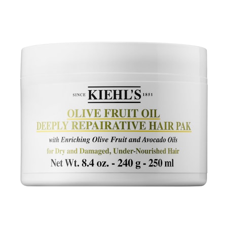 Kiehl's Since 1851 8.4 Oz. Olive Fruit Oil Deeply Repairative Hair Pak In White
