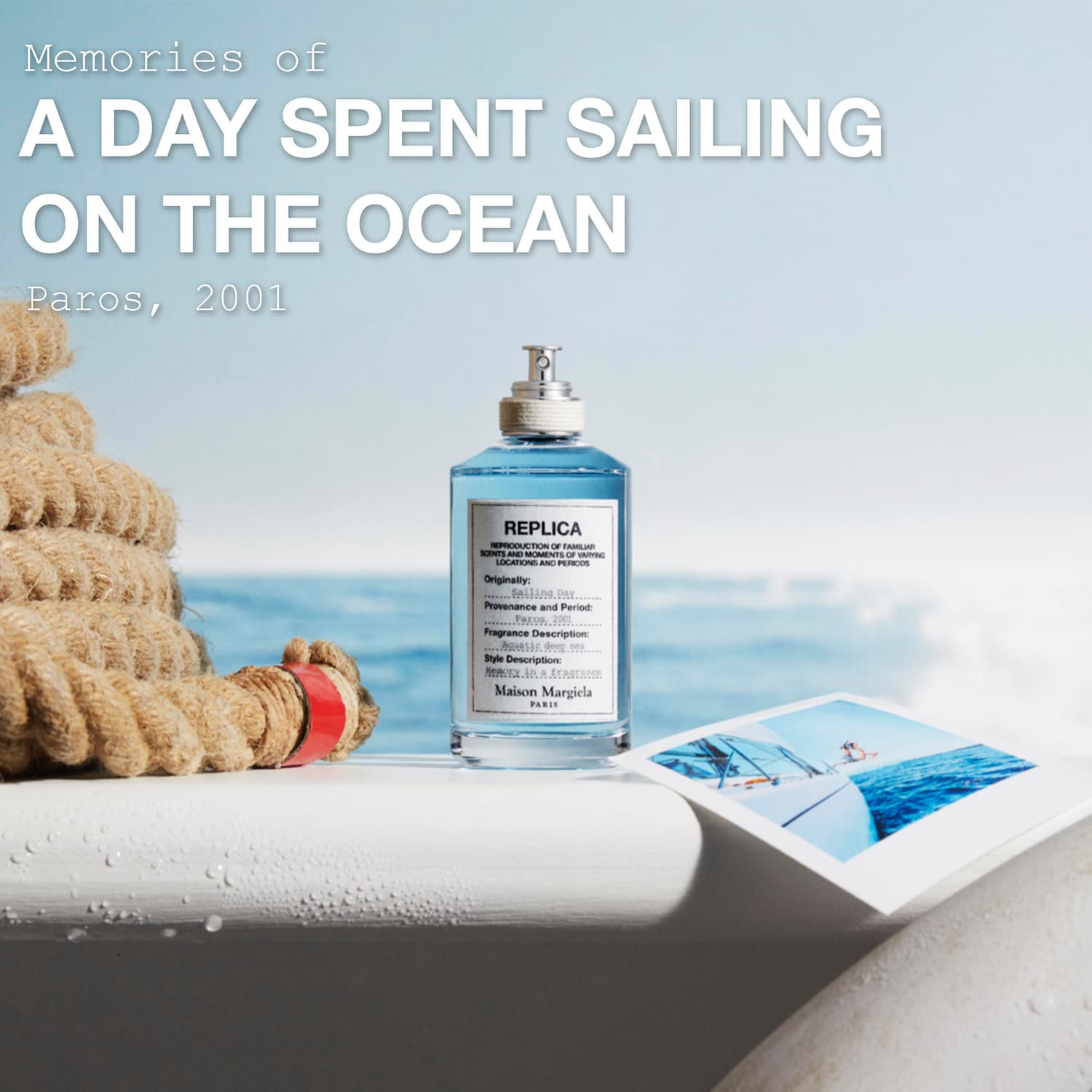 REPLICA’ Sailing Day Eau de Toilette with Aquatic Accord & Iris