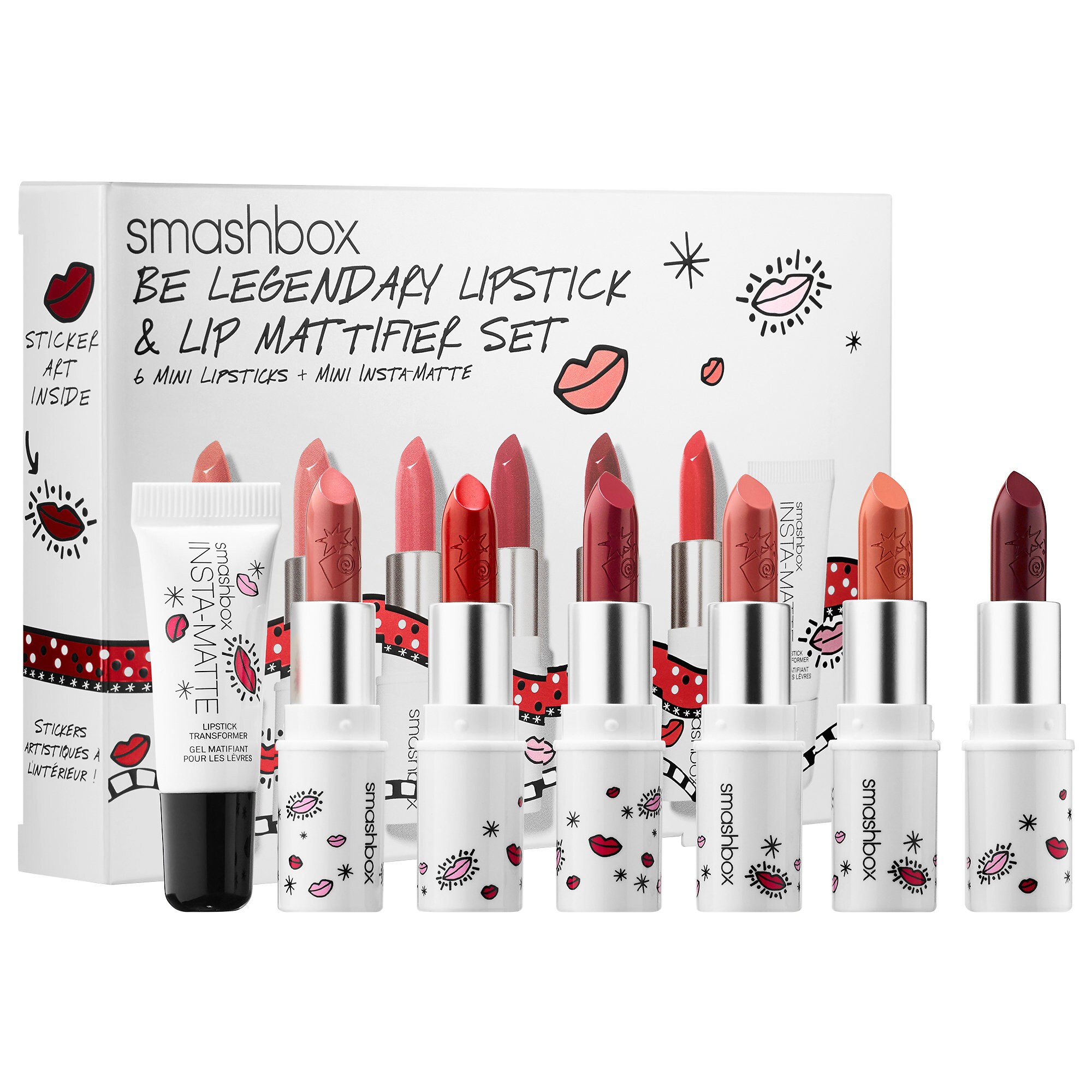 Drawn In. Decked Out. Be Legendary Lipstick & Lip Mattifier Set 