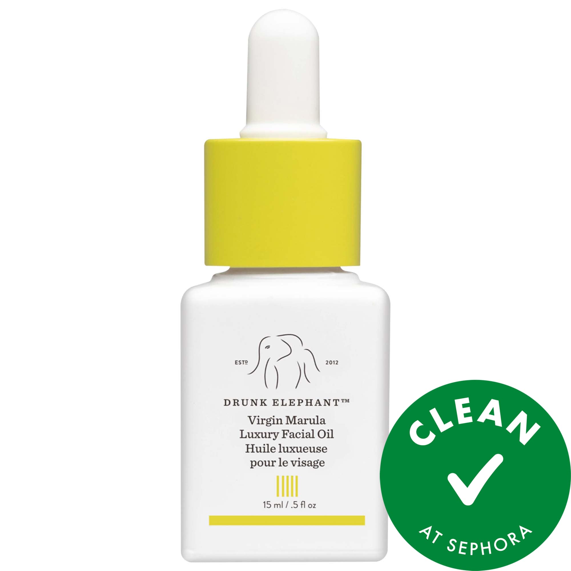 Drunk Elephant Mini Virgin Marula Luxury Face Oil 0.5 oz/ 15 mL