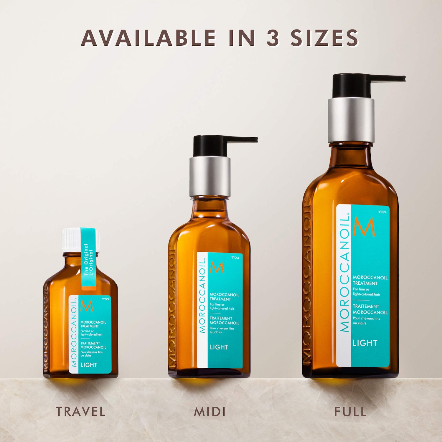 Huile capillaire légère Moroccanoil pour cheveux fins