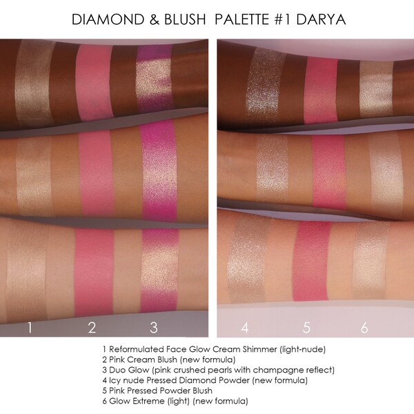 Natasha Denona Diamond & Blush Palette in Darya Image 7