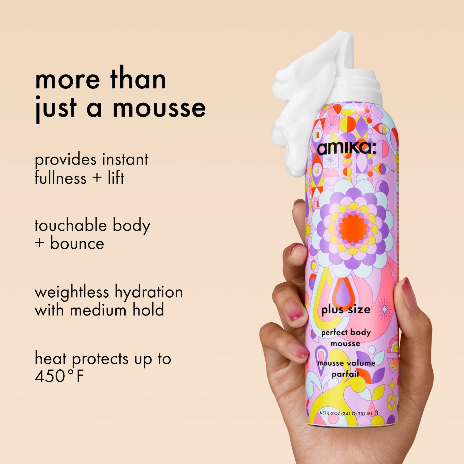 Plus Size Volume & Body Mousse - amika | Sephora