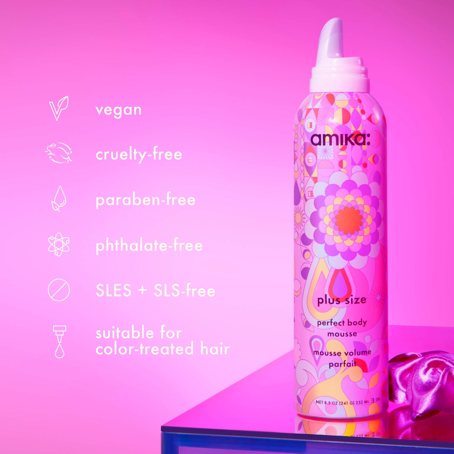 みっちゃん【即日発送】LHALA Foam 300ml ハケ2本プレゼント Plus Size Volume & Body Mousse - amika | Sephora