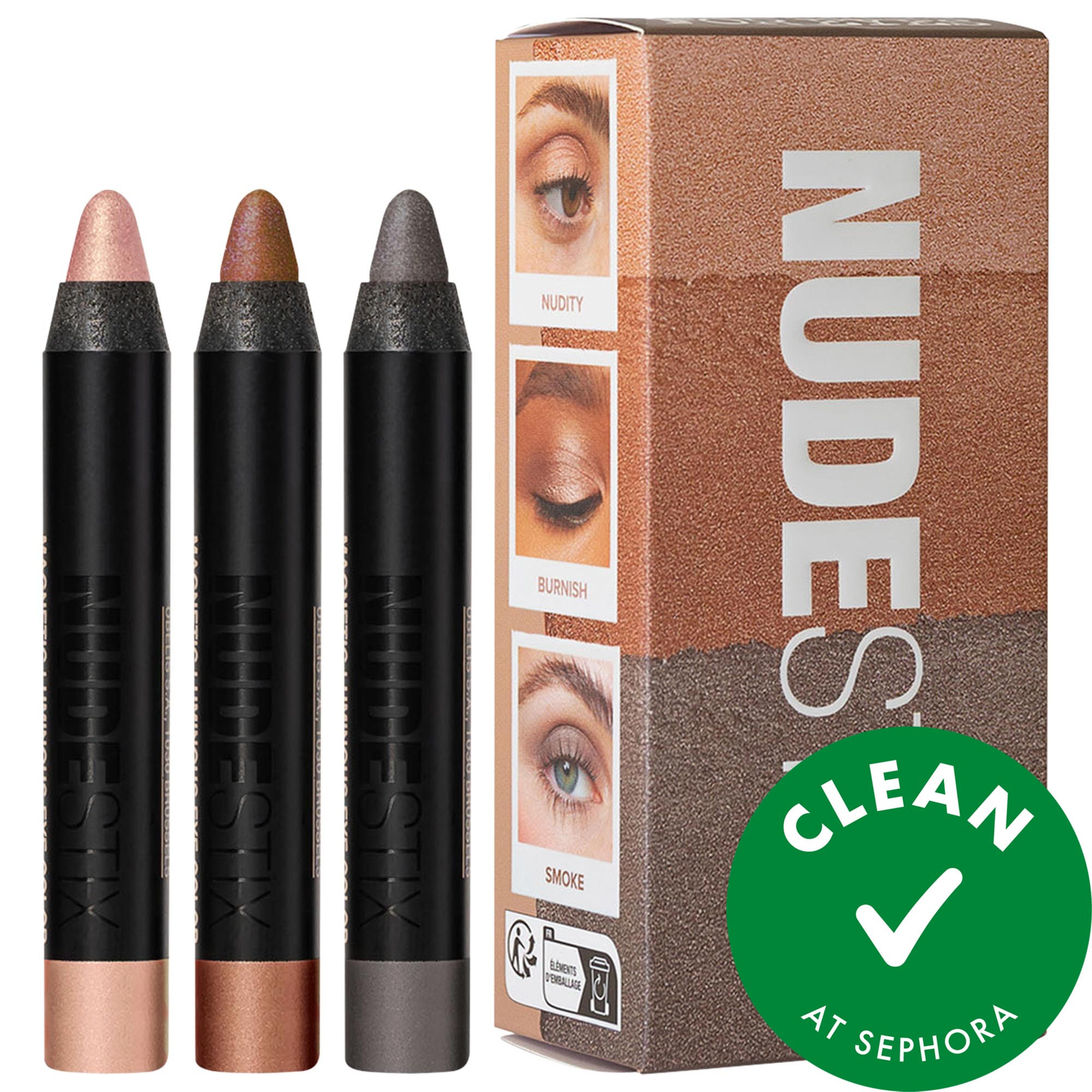 NUDESTIX Nude Metallics For Eyes 3 x .088 oz/ 2.5 g