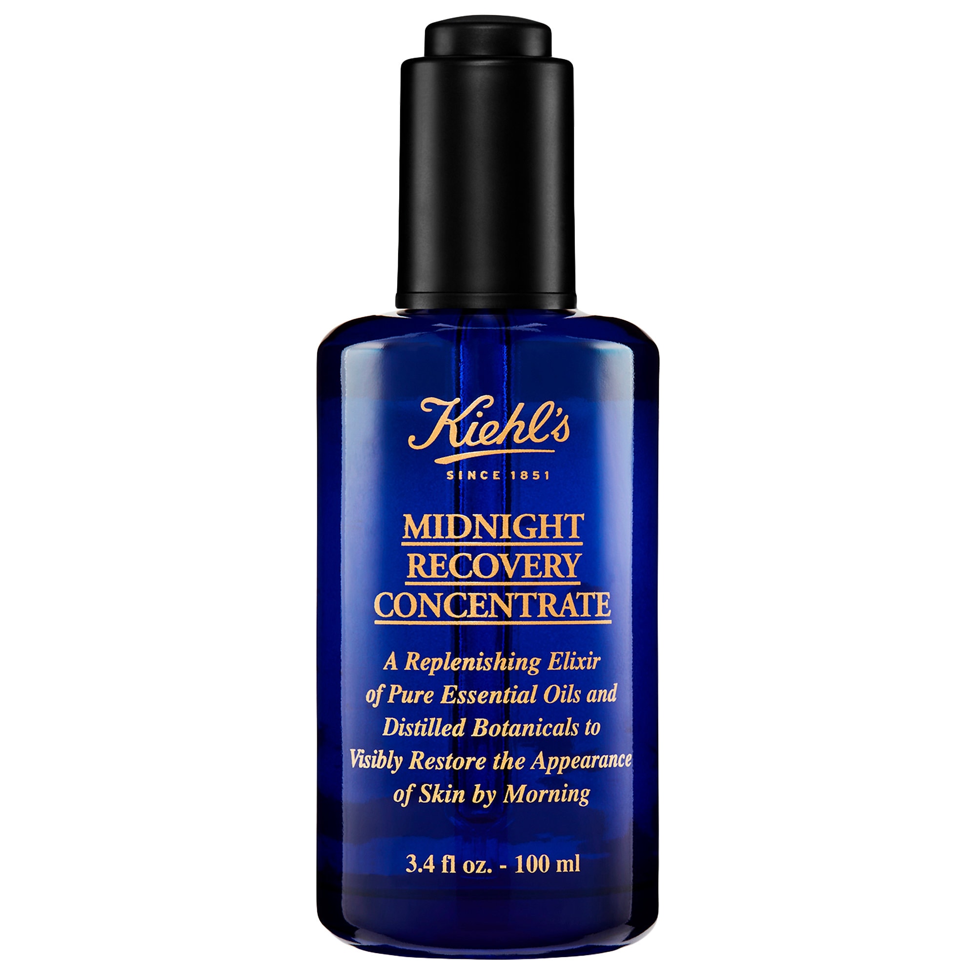 Kiehl's Since 1851 Midnight Recovery Concentrate Moisturizing Face Oil Serum oz/ mL