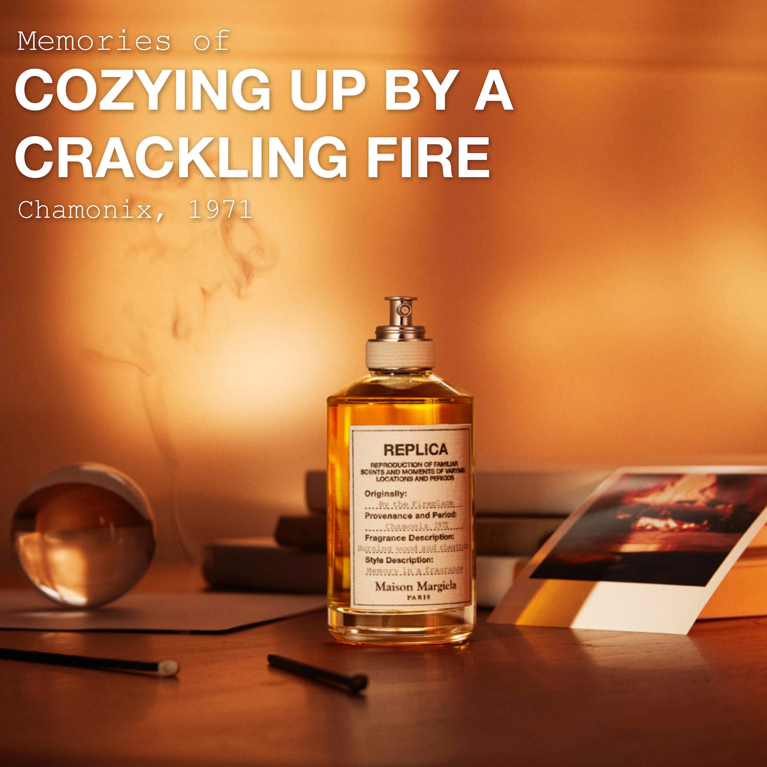 ‘REPLICA' By the Fireplace Eau de Toilette with Chestnut, Vanilla, and Clove Oil