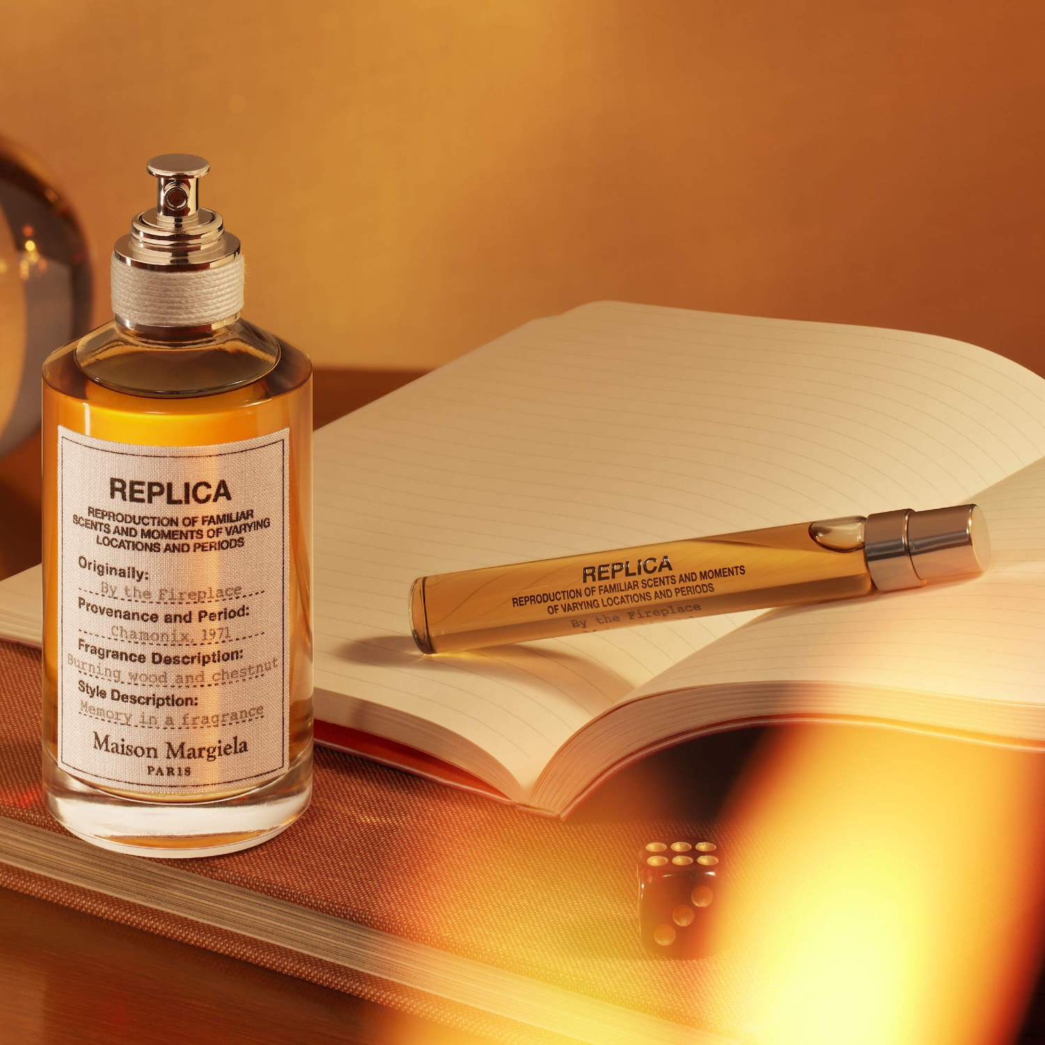 ‘REPLICA' By the Fireplace Eau de Toilette with Chestnut, Vanilla, and Clove Oil