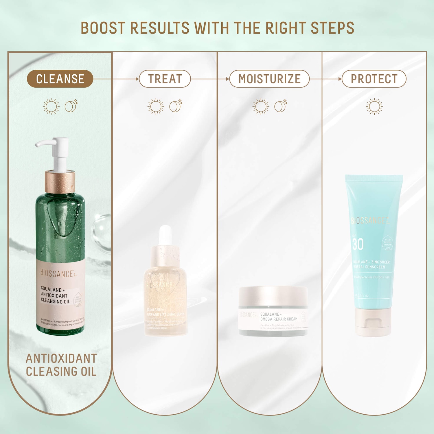 Antioxidant Makeup Removing Cleansing Oil + Squalane