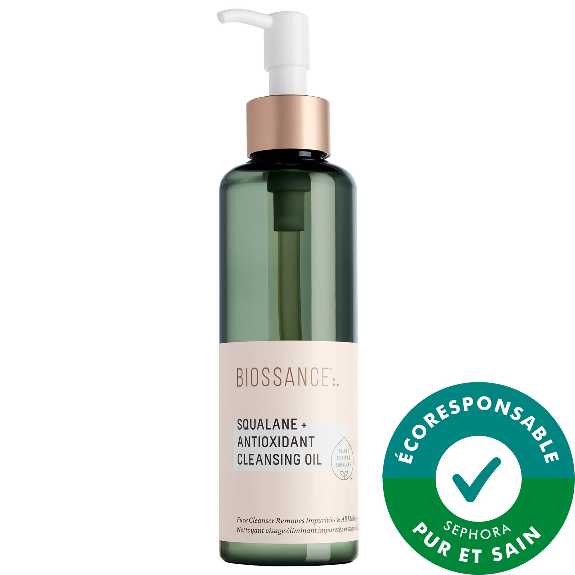 Biossance Huile nettoyante, démaquillante et antioxydante + squalane 6.76 oz / 200 mL