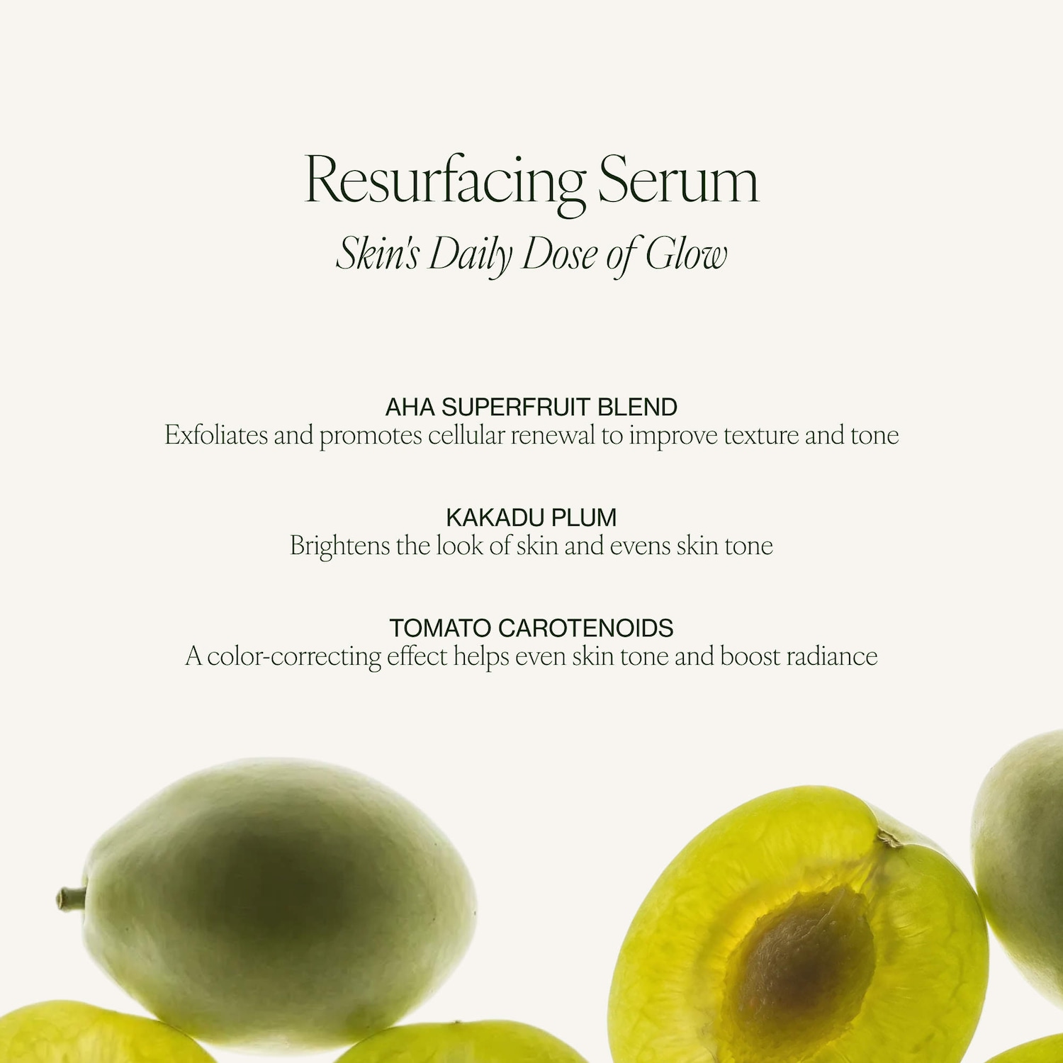 Sérum resurfaçant et illuminateur avec AHA + BHA et vitamine C