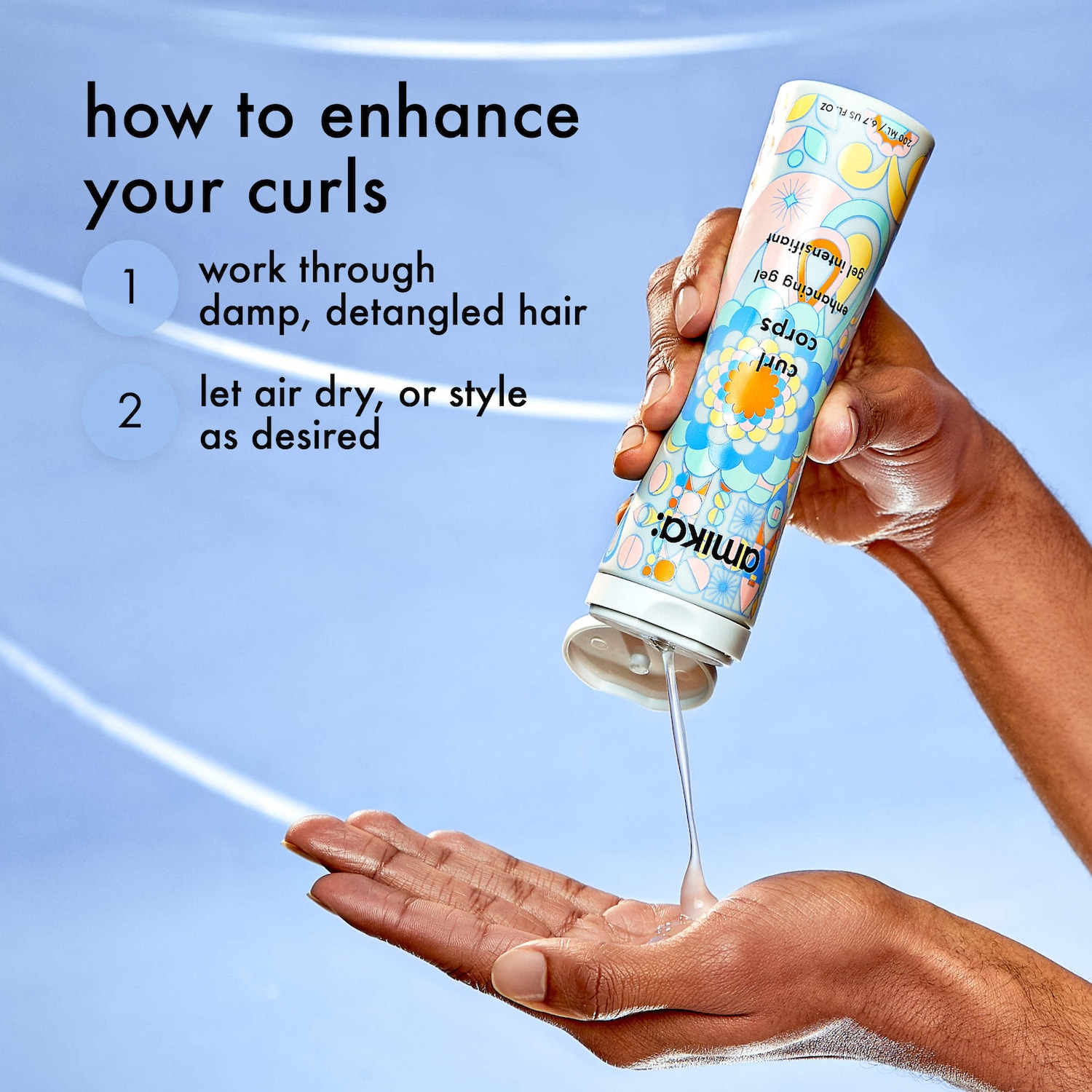 Gel intensifiant pour les cheveux Curl Corps