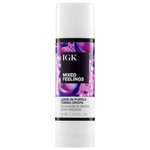 Фиолетовые несмываемые тонирующие капли для блонда IGK Mixed Feelings