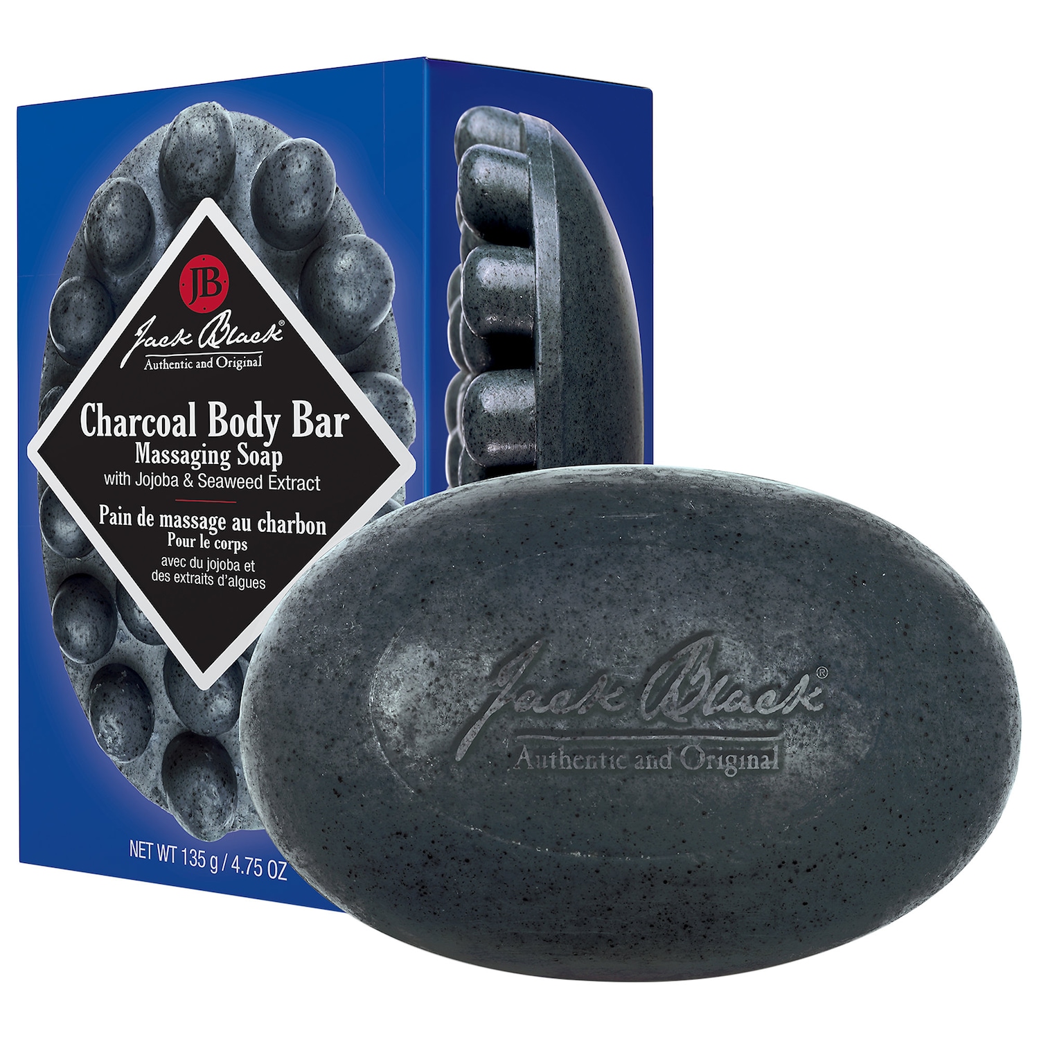 Массажное мыло для тела Jack Black Charcoal Body Bar — фото 1