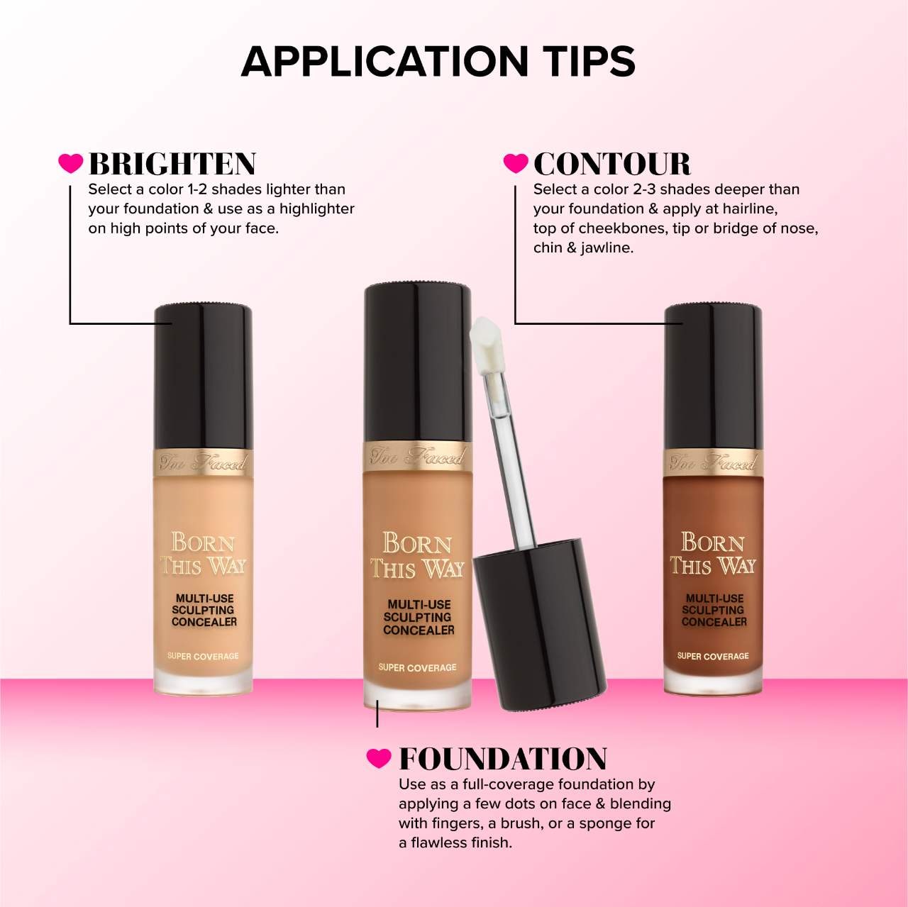 Универсальный консилер Too Faced Born This Way Super Coverage с гиалуроновой кислотой, цвет: Миндальный — фото 7