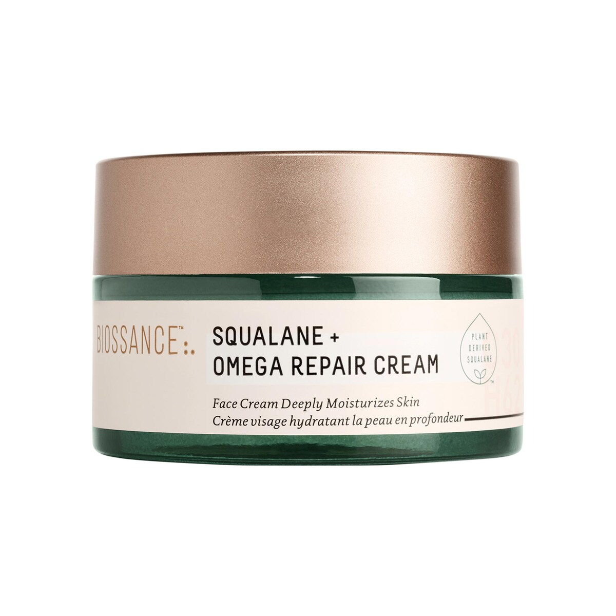 Biossance Omega Repair Deep Hydration Moisturizer with Ceramides and Hyaluronic Acid + Squalane