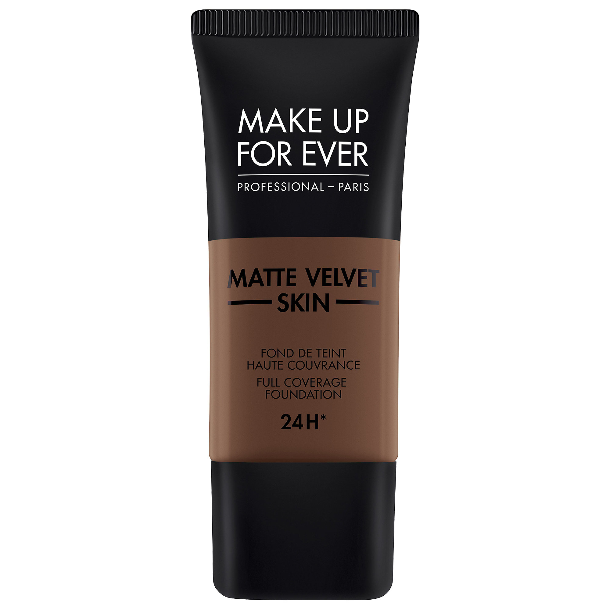 MAKE UP FOR EVER Matte Velvet Skin Full Coverage Foundation R550 Dark Chocolate 1.01 oz/ 30 mL
