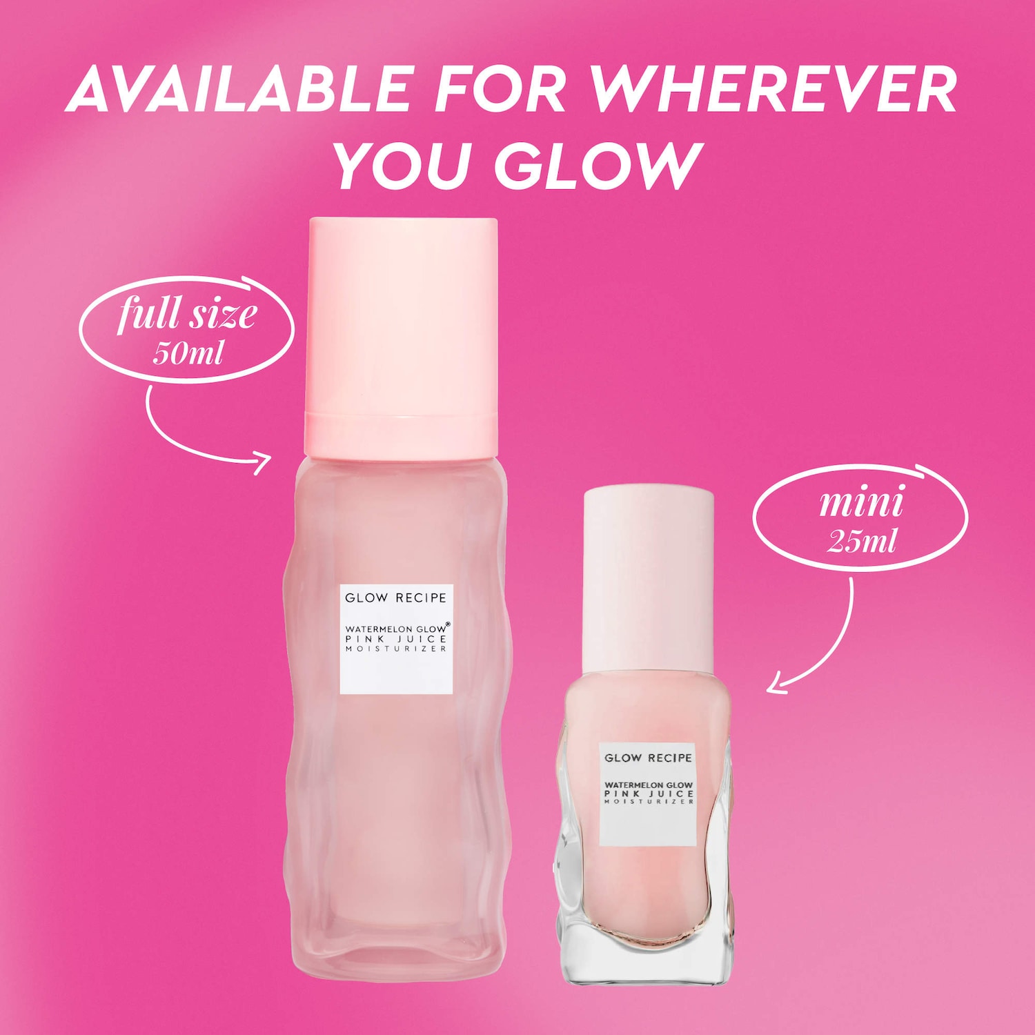 Watermelon Pink Juice Refillable Oil-Free Face Moisturizer