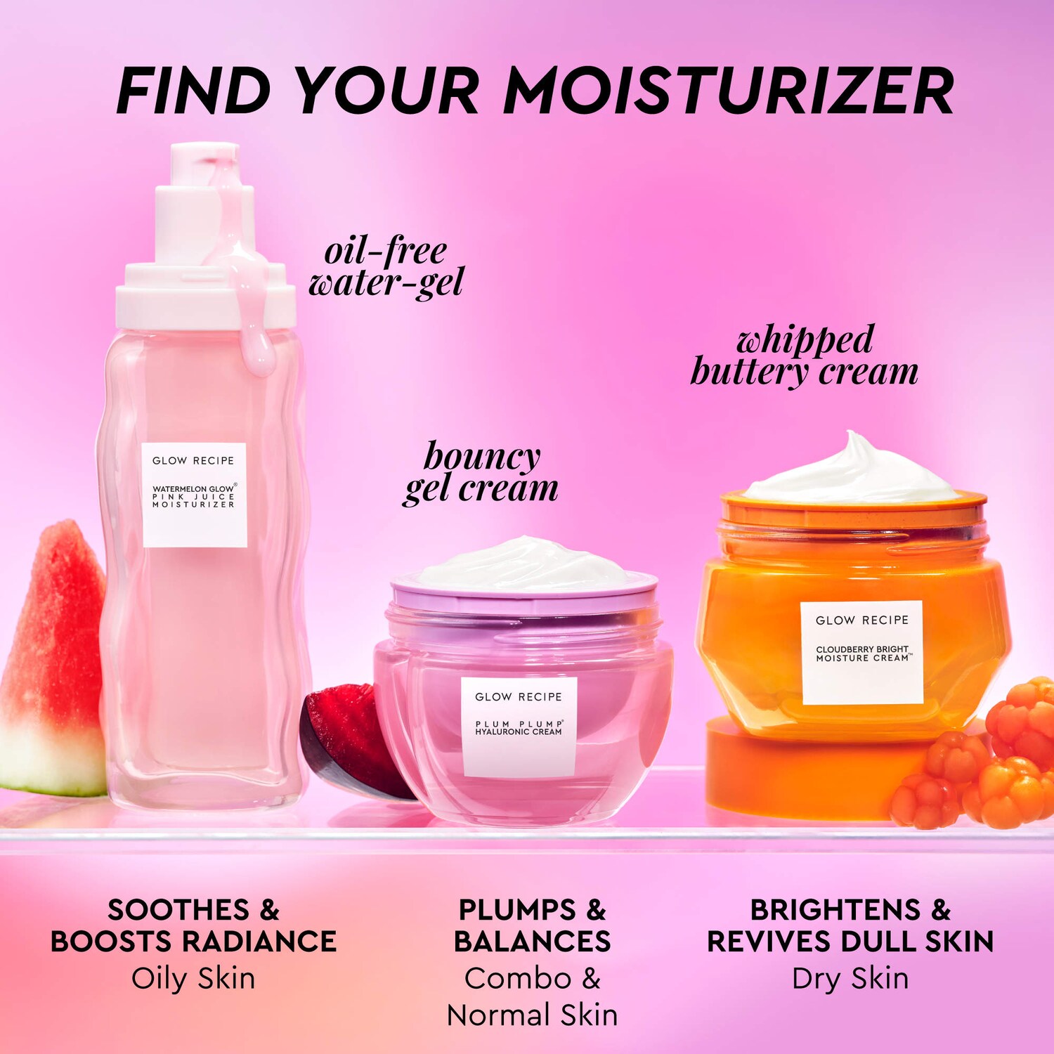 Watermelon Pink Juice Refillable Oil-Free Face Moisturizer