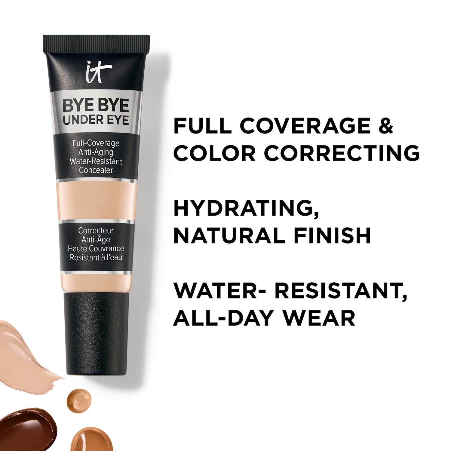 Bye Under Eye Anti-Aging Full Coverage Concealer with Hyaluronic Acid
