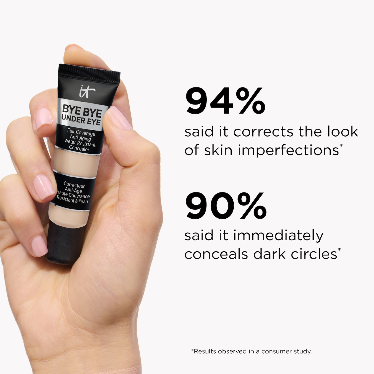 Bye Under Eye Anti-Aging Full Coverage Concealer with Hyaluronic Acid