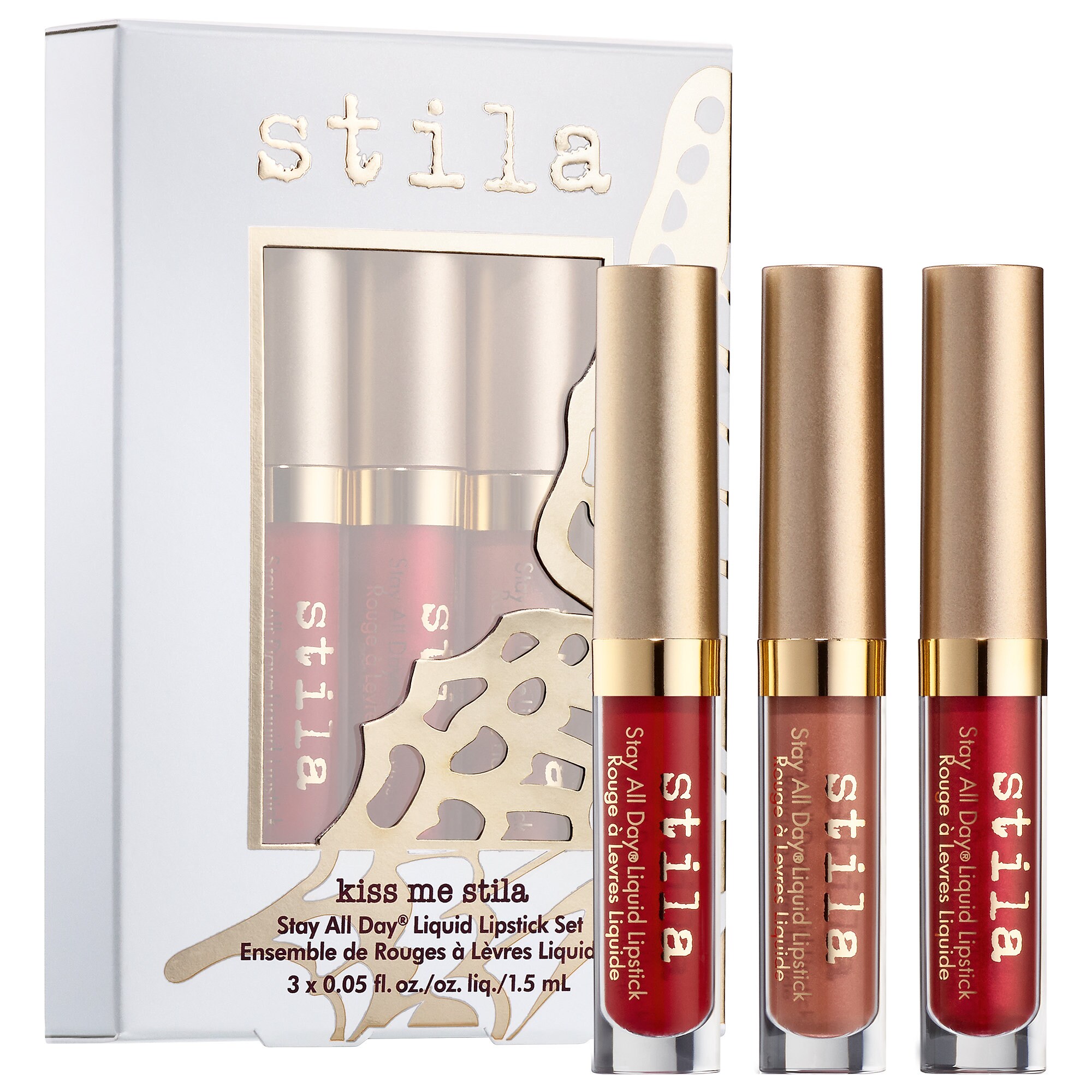Kiss Me Stila Mini Stay All Day Liquid Lipstick Set