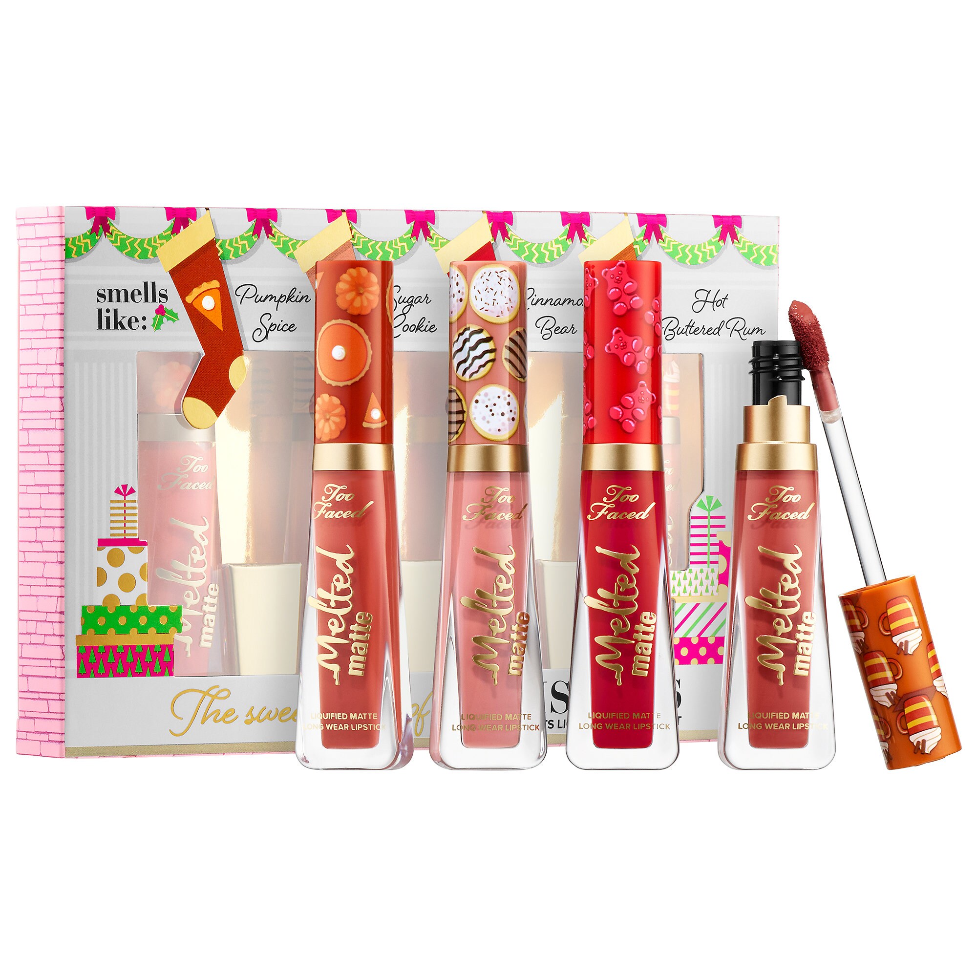 The Sweet Smell of Christmas-Mini Melted Liquid Lipstick Set