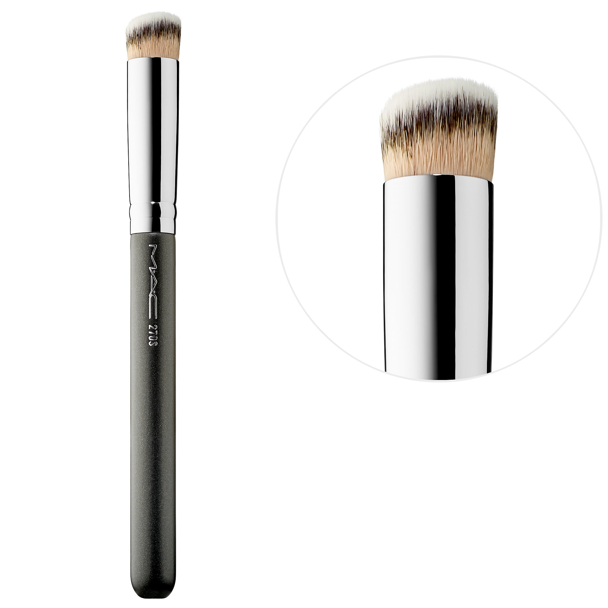 MAC Cosmetics 270 Synthetic Mini Rounded Slant Brush for Liquid and Cream Concealers