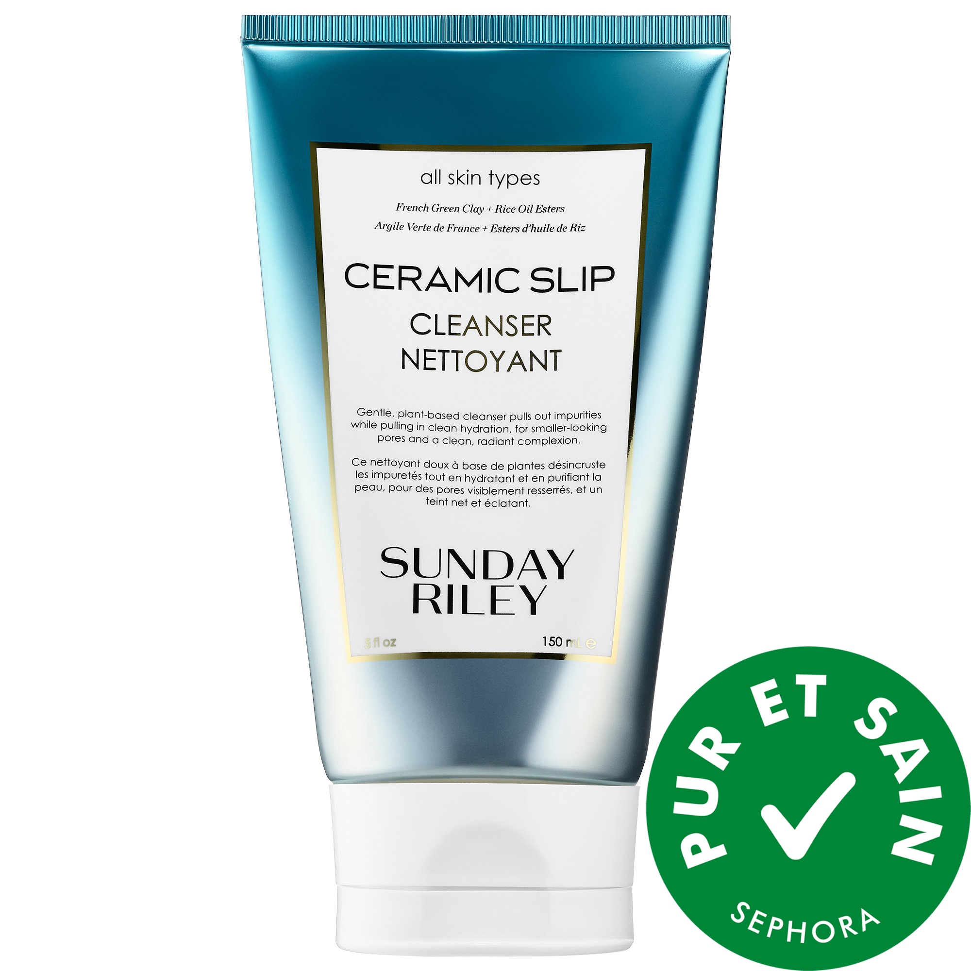 Sunday Riley Nettoyant Ceramic Slip à l'argile verte de France 5 oz/ 150 mL