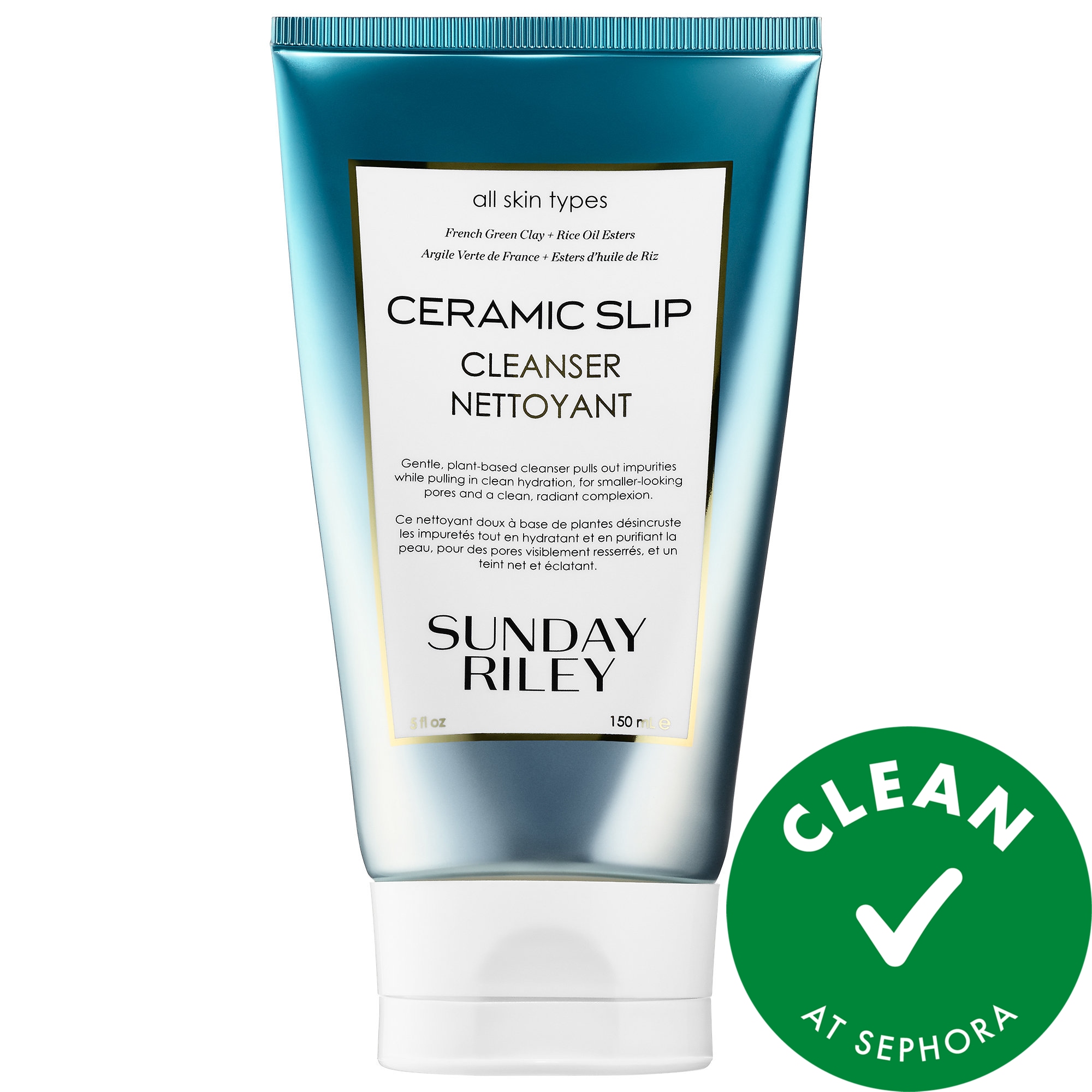 Sunday Riley Ceramic Slip French Green Clay Cleanser 5 oz/ 150 mL
