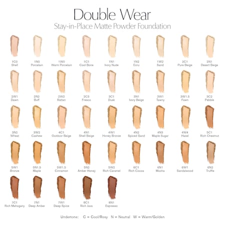 Estee Lauder Double Wear Makeup Color Chart