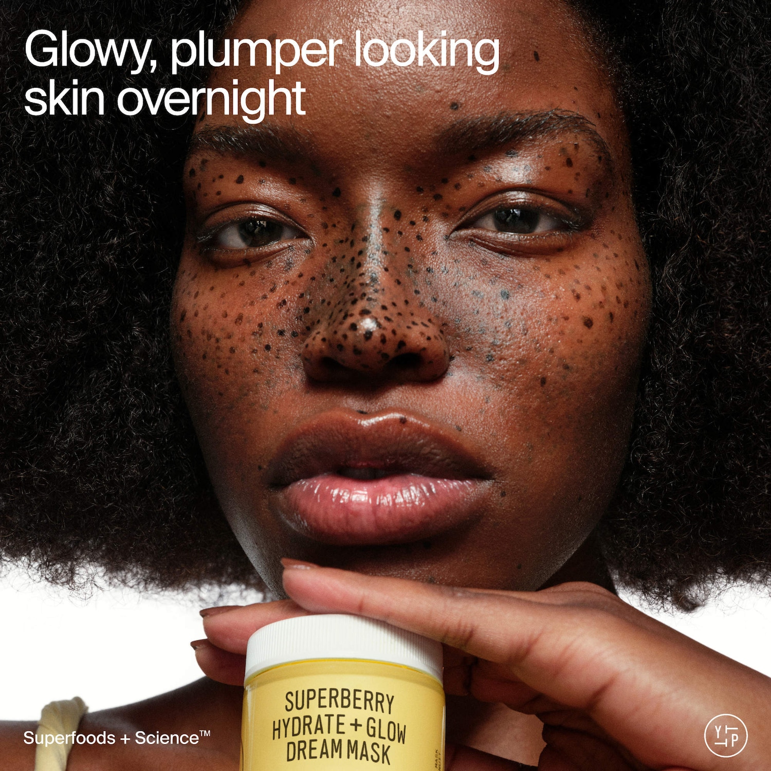 Crème de nuit et masque avec vitamine C Superberry Hydrate + Glow Dream