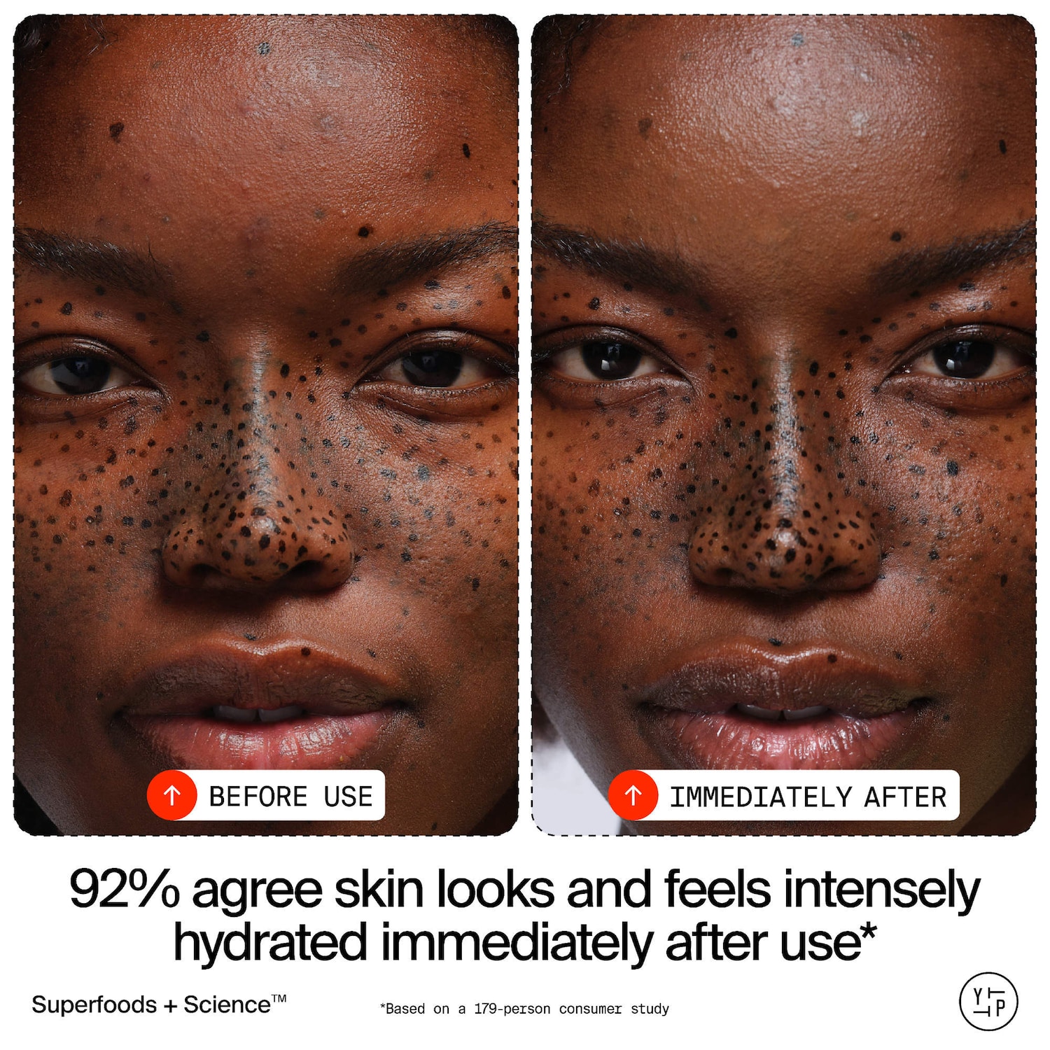 Crème de nuit et masque avec vitamine C Superberry Hydrate + Glow Dream