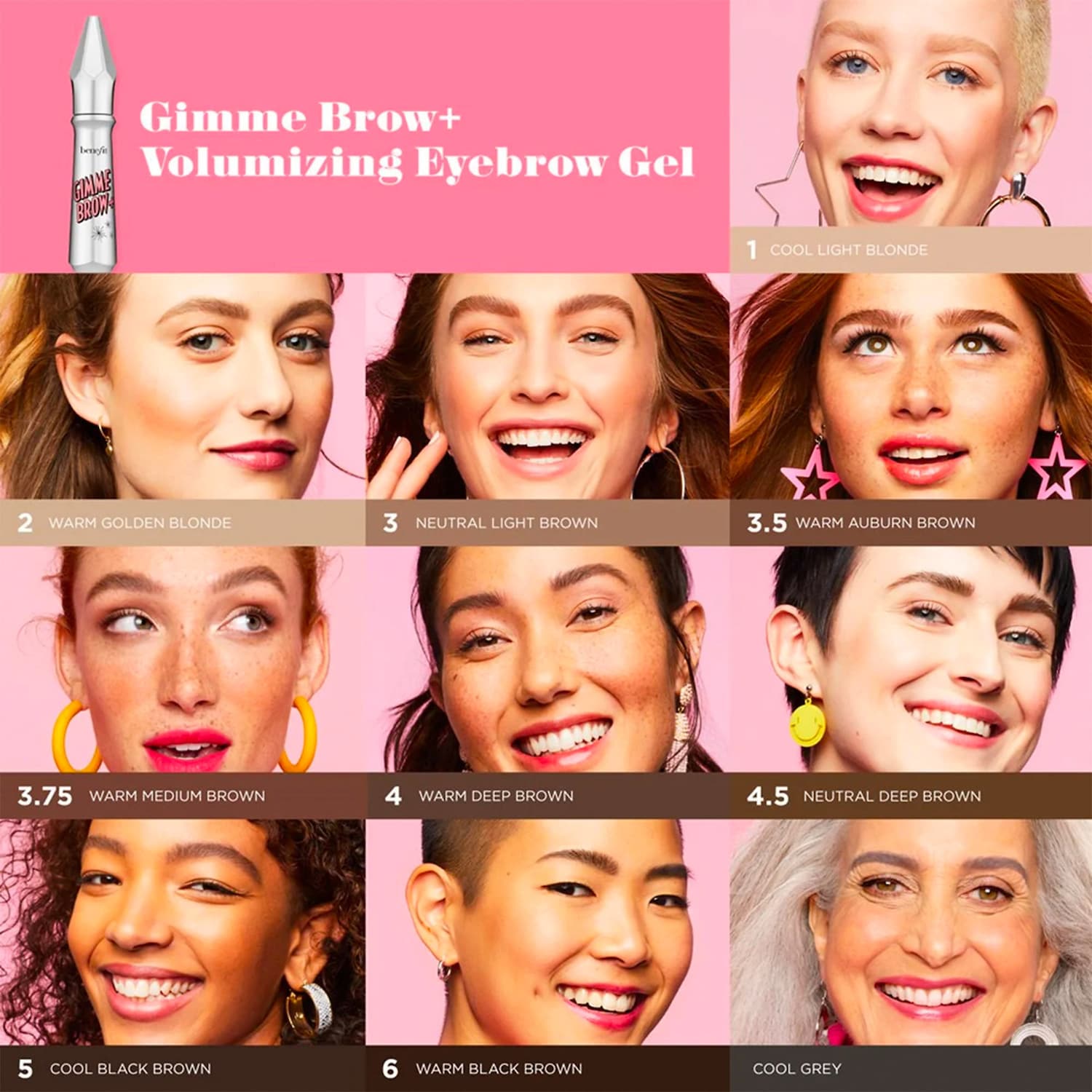 Мини-гель для бровей оттеночный Benefit Cosmetics Gimme Brow+ для объёма — фото 5