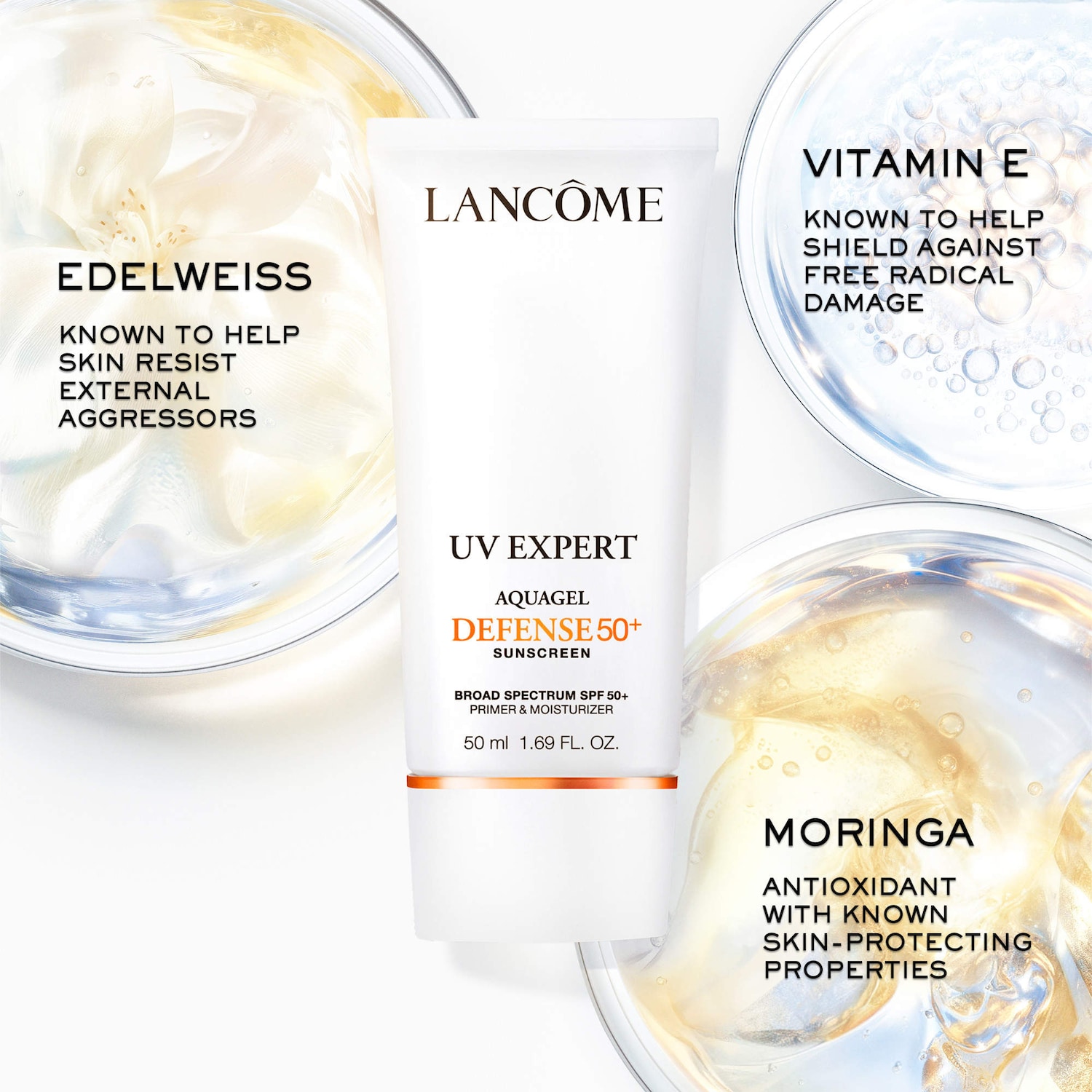 UV Expert Aquagel Defense Sunscreen, Primer & Moisturizer Broad
