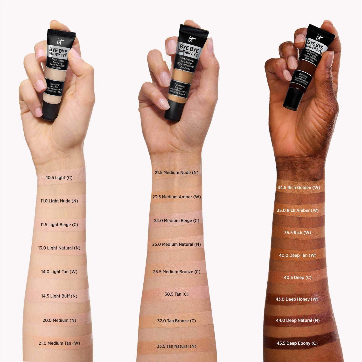 Bye Under Eye Anti-Aging Full Coverage Concealer with Hyaluronic Acid
