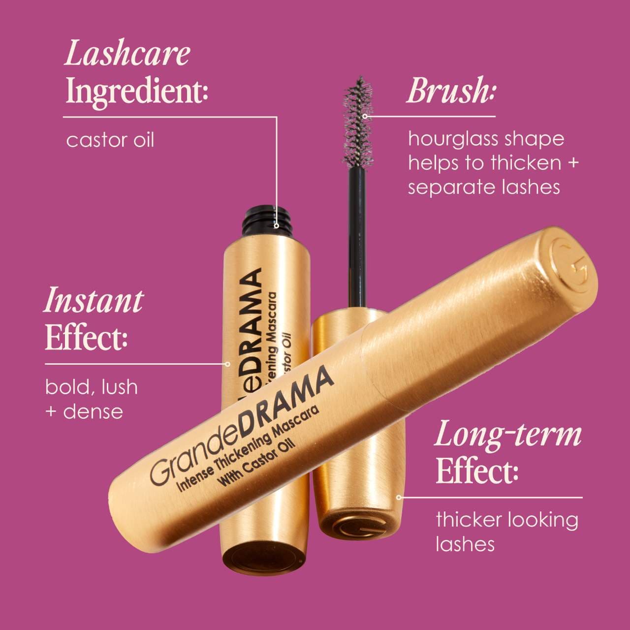 Тушь для интенсивного объёма ресниц Grande Cosmetics GrandeDRAMA — фото 6