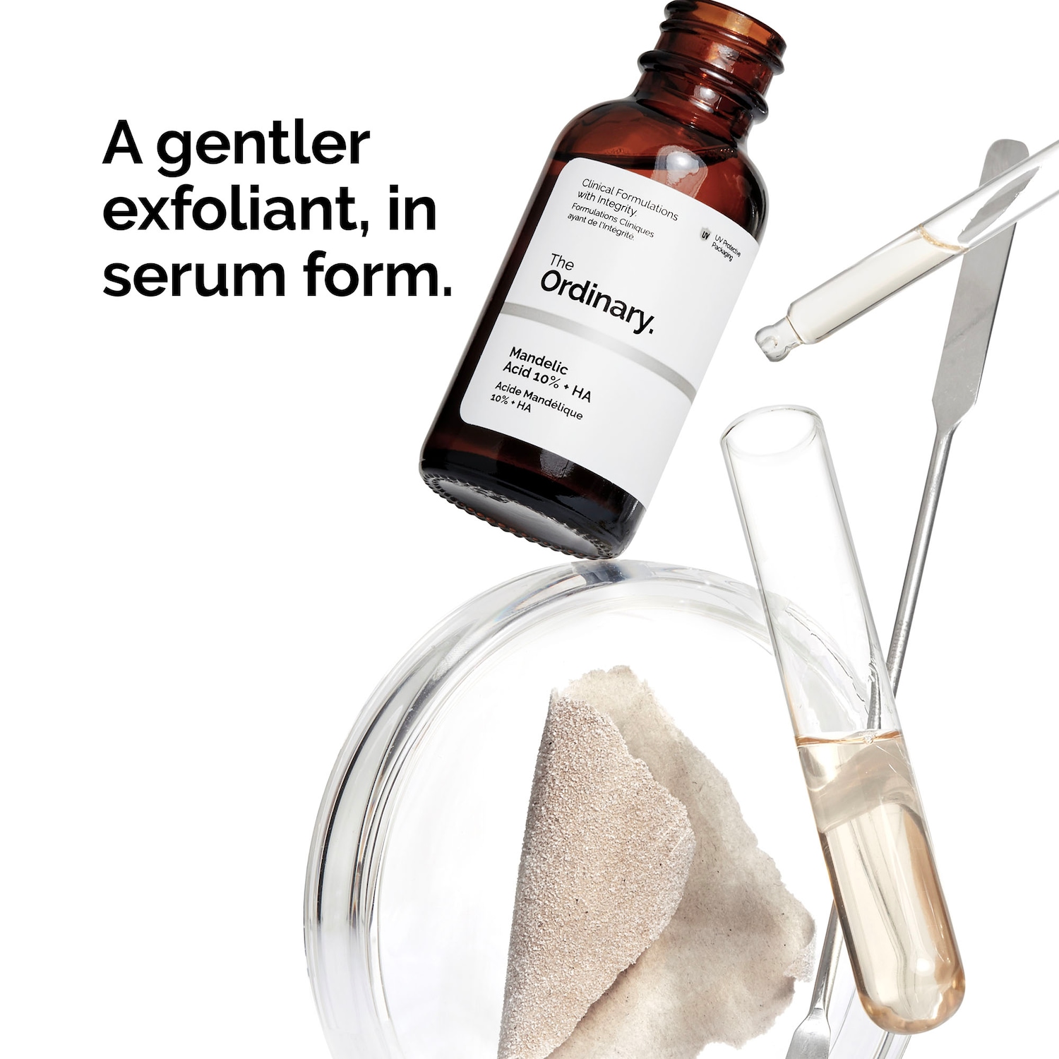 Нежная отшелушивающая сыворотка для лица The Ordinary с 10% миндальной кислоты и HA — фото 3