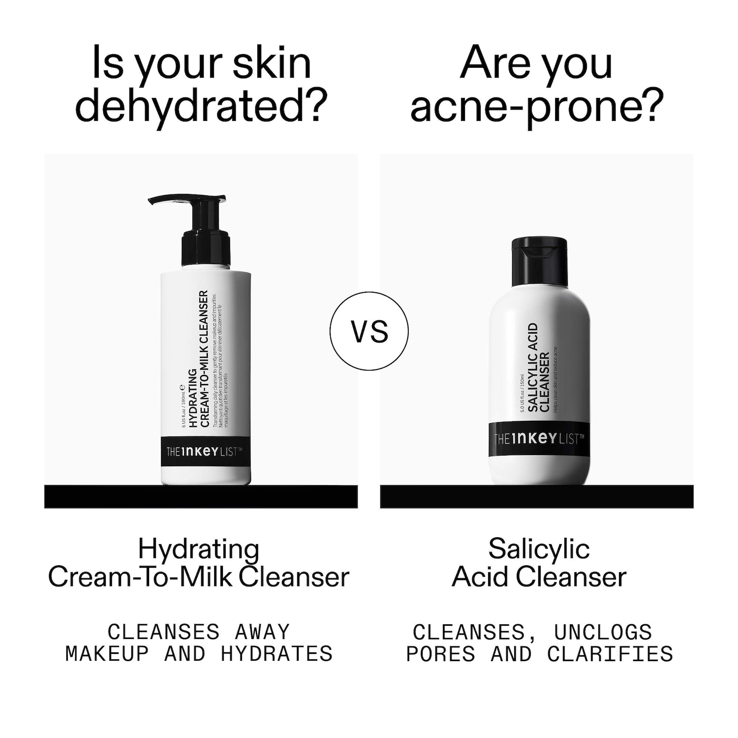 Salicylic Acid Acne + Pore Cleanser - The INKEY List | Sephora