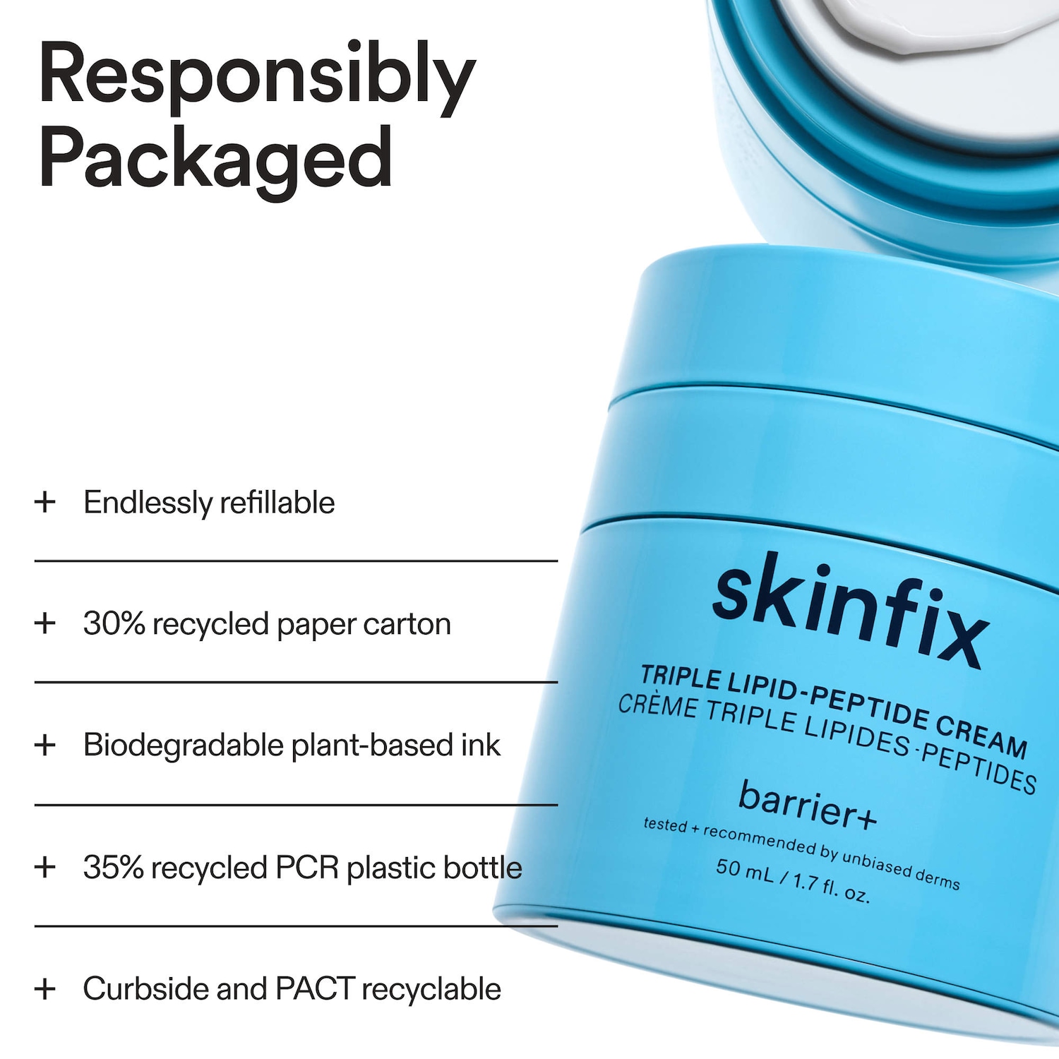 Barrier+ Triple Lipid-Peptide Face Cream - Skinfix | Sephora
