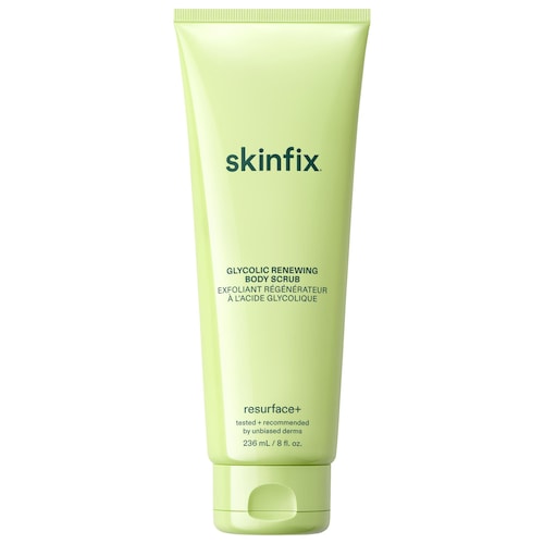 Обновляющий скраб для тела с гликолевой и молочной кислотами Skinfix Resurface+