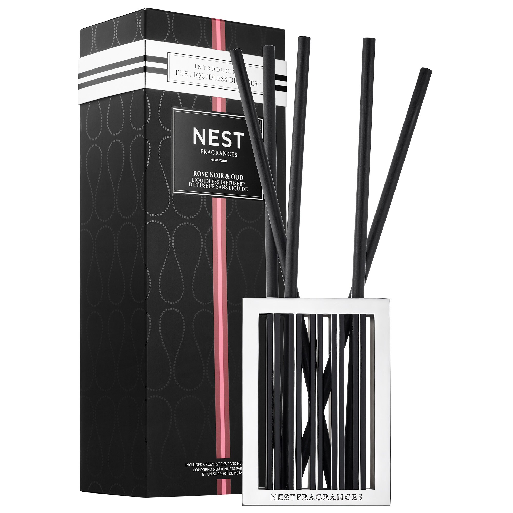 Rose Noir & Oud Reed Liquidless Diffuser NEST New York Sephora
