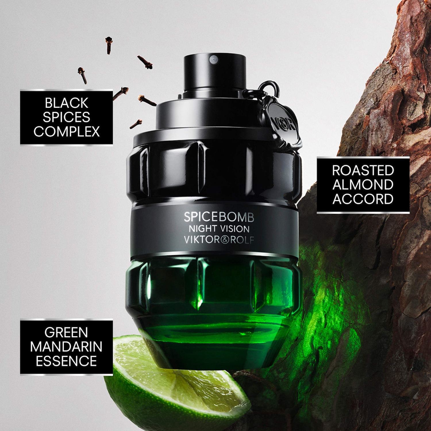 Eau de Cologne Spicebomb Night Vision avec agrumes et notes boisées