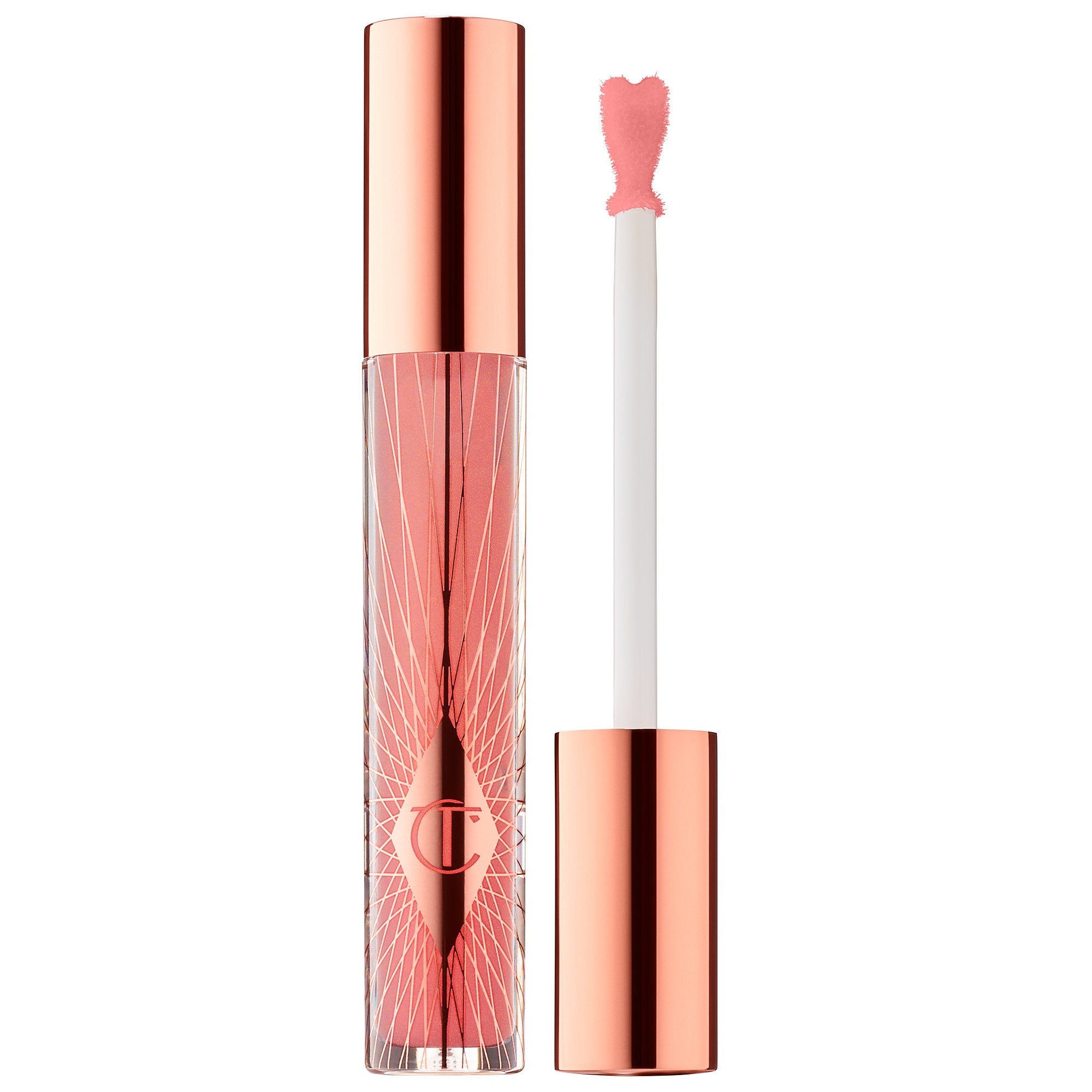 Shop Charlotte Tilbury Collagen Lip Bath Gloss Peachy Plump 0.26 oz / 7.9 ml