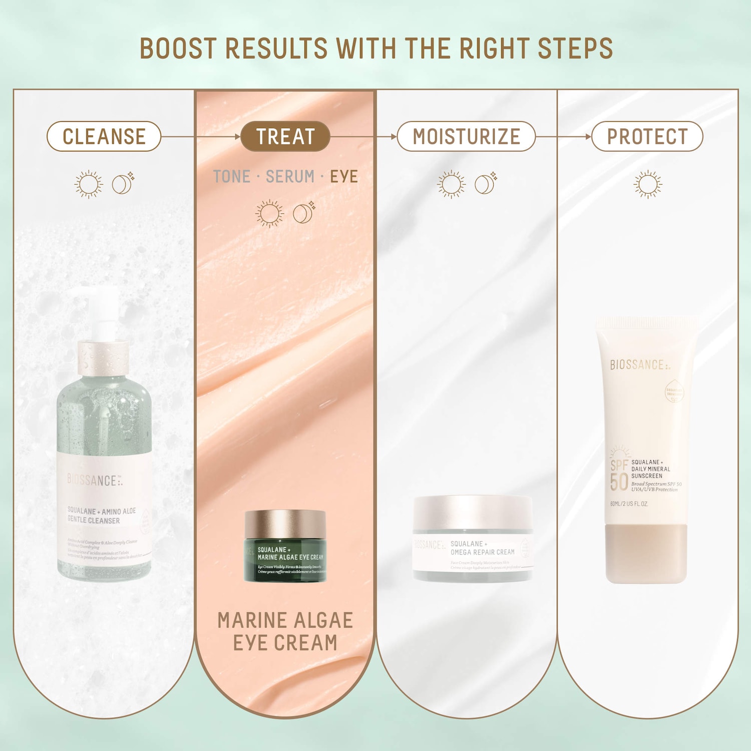 Marine Algae Eye Cream for Fine Lines & Dark Circles + Squalane