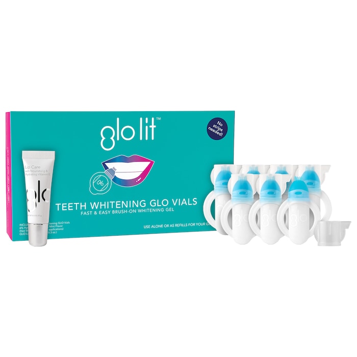 GLO Lit™ Teeth Whitening Vials 7 Pack + Lip Care GLO Science Sephora