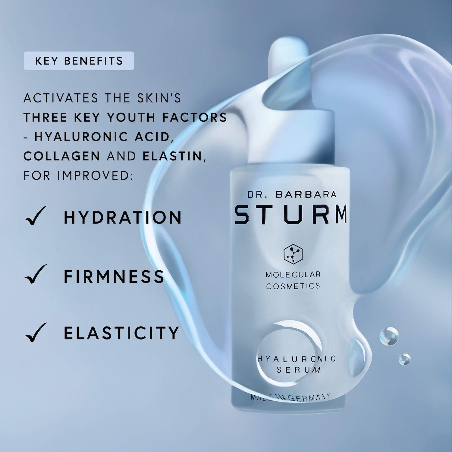 Sérum hyaluronique – à l’acide hyaluronique haute puissance pour une hydratation profonde et un effet repulpant antiâge